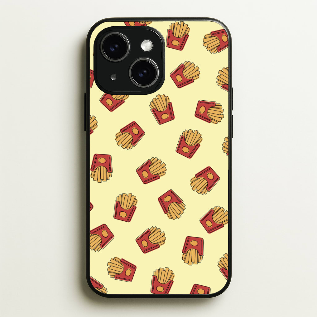 Fries - Fast Food Patterns Phone Case - iPhone 15 / Standard