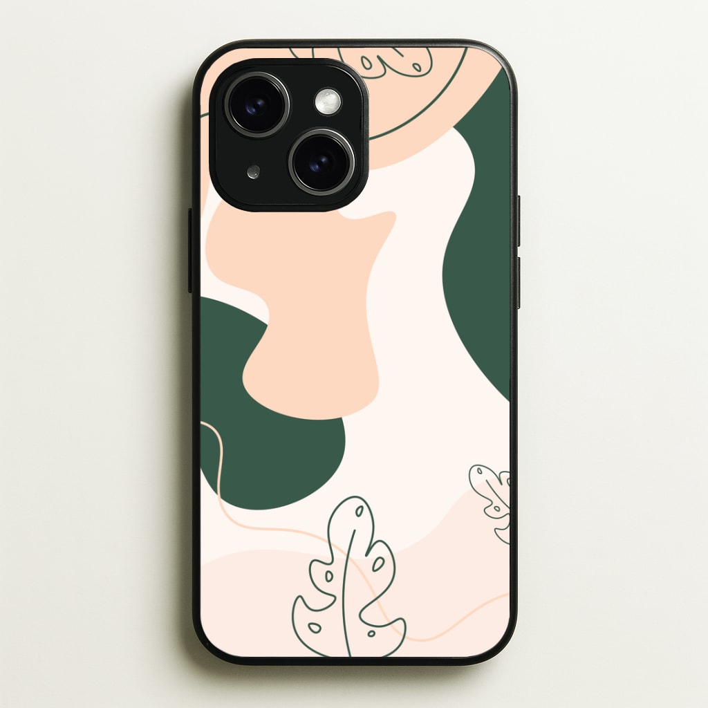 Abstract Leafs - Floral Phone Case - iPhone 15 / Standard