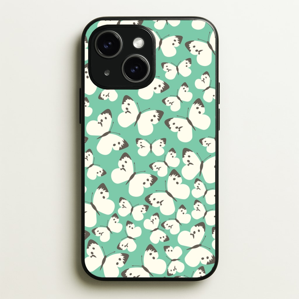 White Butterfly - Butterfly Patterns Phone Case - iPhone 15 / Standard