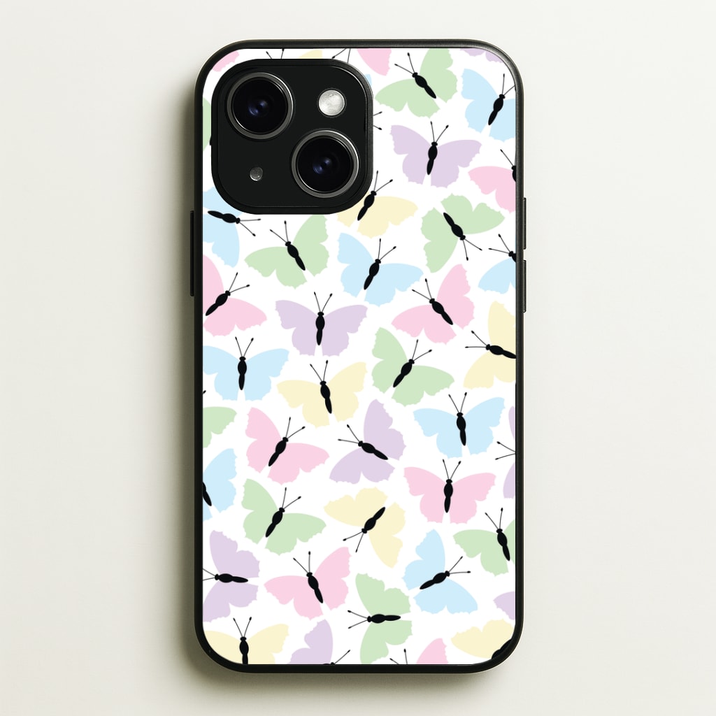 Multi Coloured Butterfly - Butterfly Patterns Phone Case - iPhone 15 / Standard