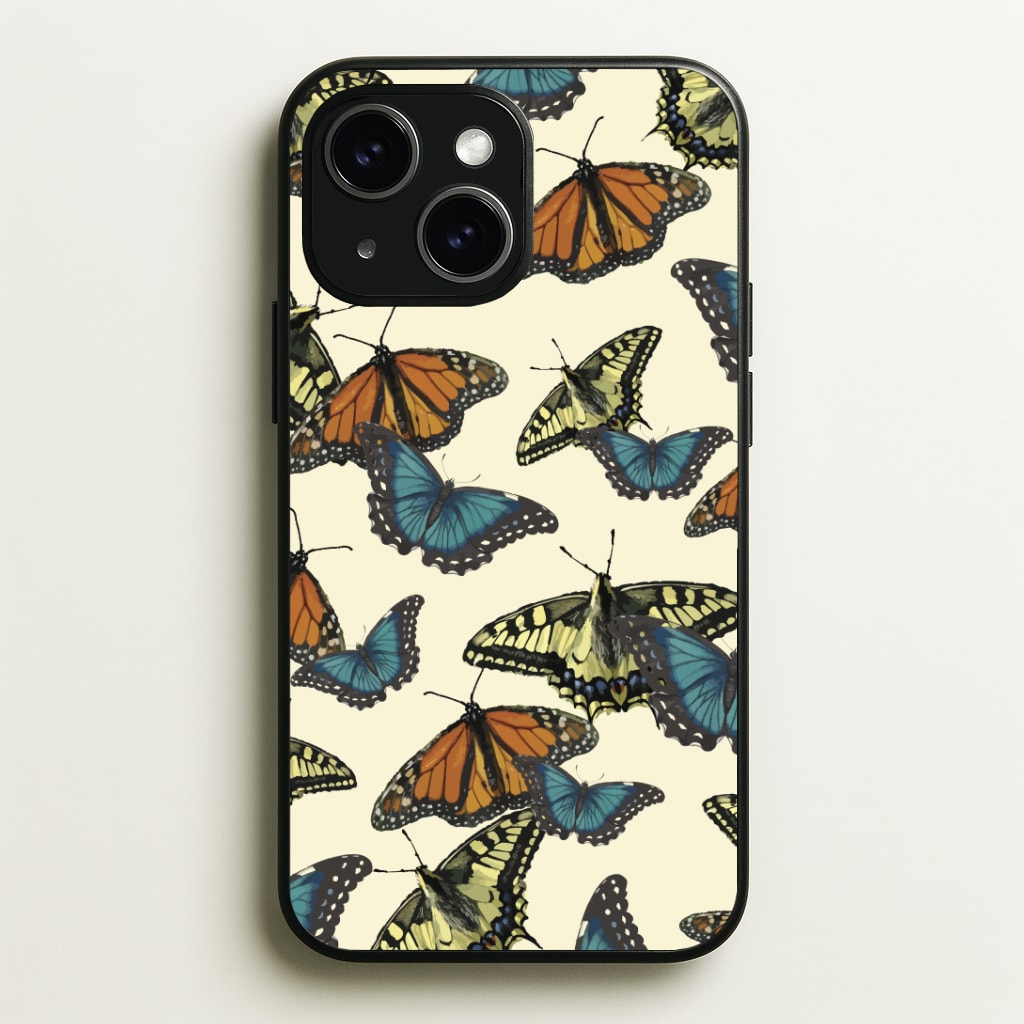 Butterfly Assortment Pattern Phone Case - iPhone 15 / Standard