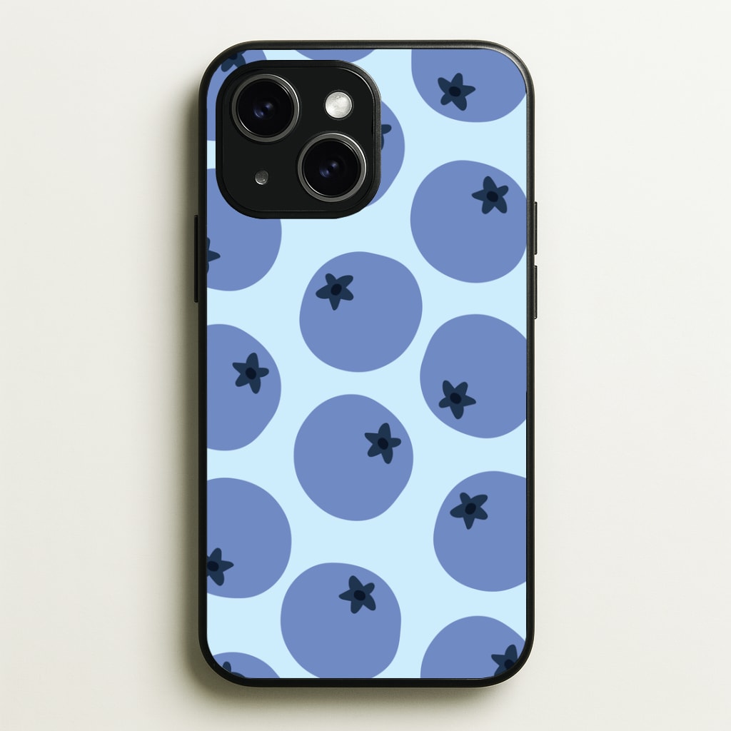 Blueberries - Fruit Patterns Phone Case - iPhone 15 / Standard