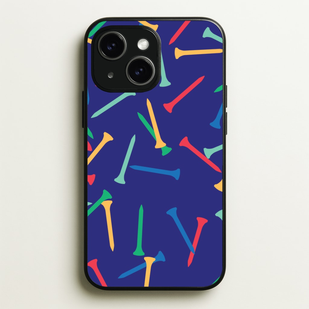 Golf Tees Pattern Phone Case - iPhone 15 / Standard