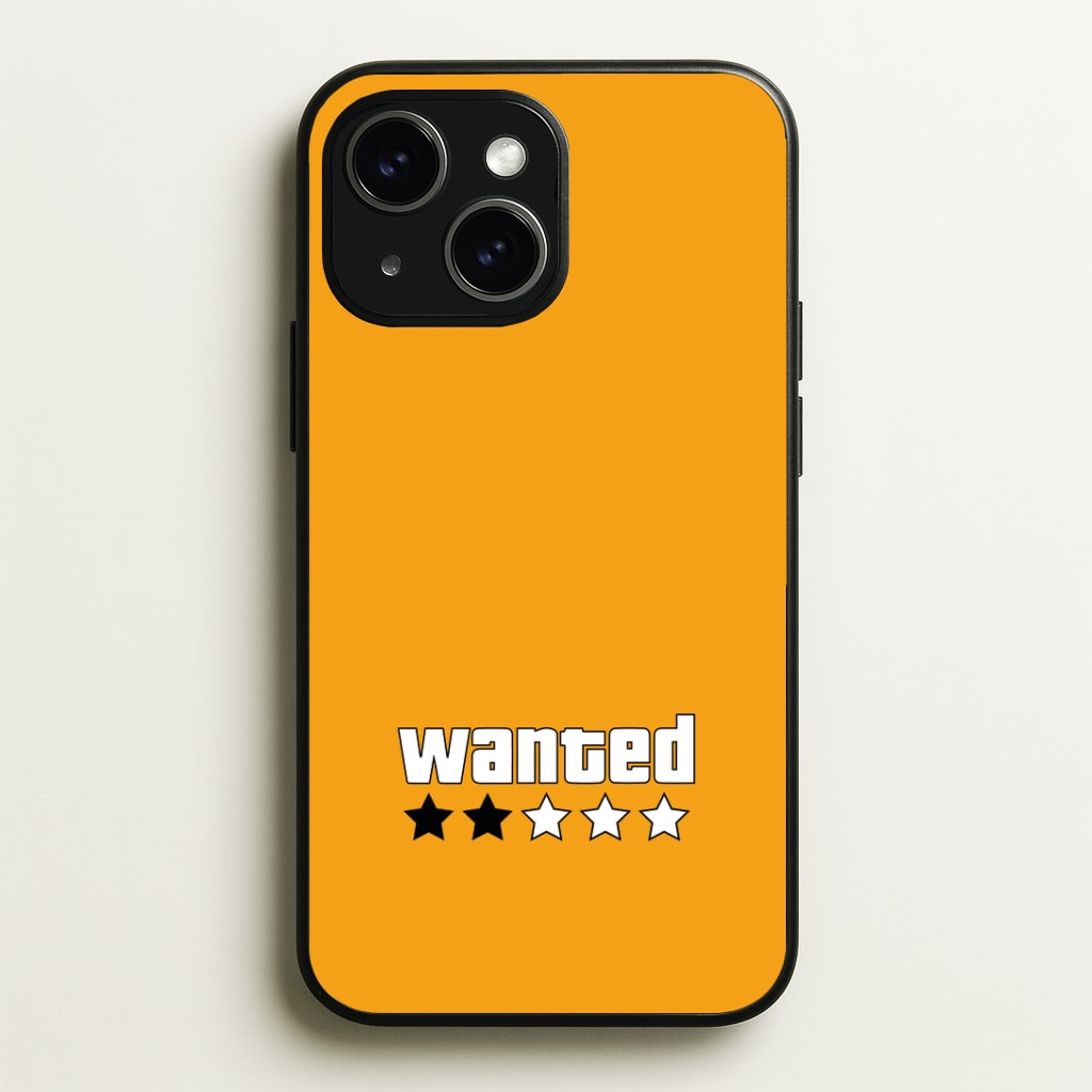 Wanted - Video Game Phone Case - iPhone 15 / Standard