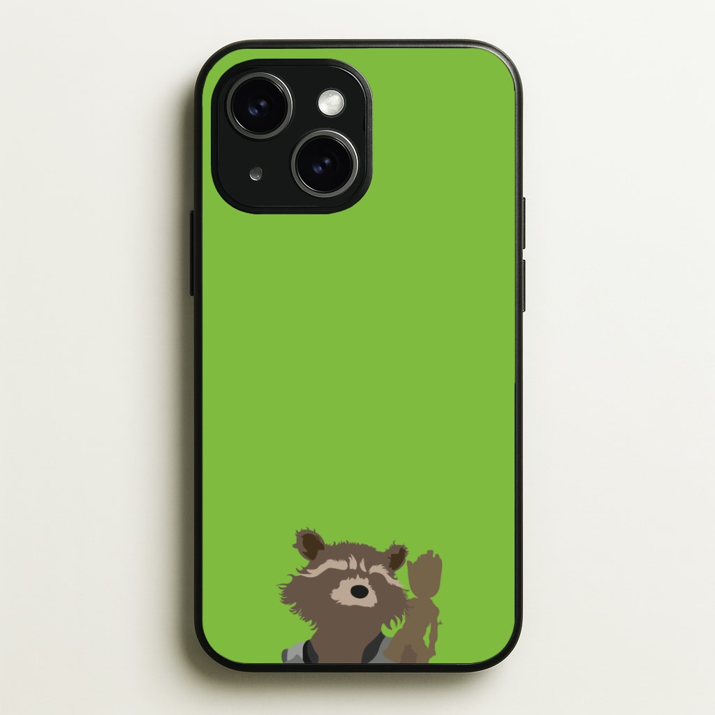 Rocket Raccoon And Groot - GOTG Phone Case - iPhone 15 / Standard