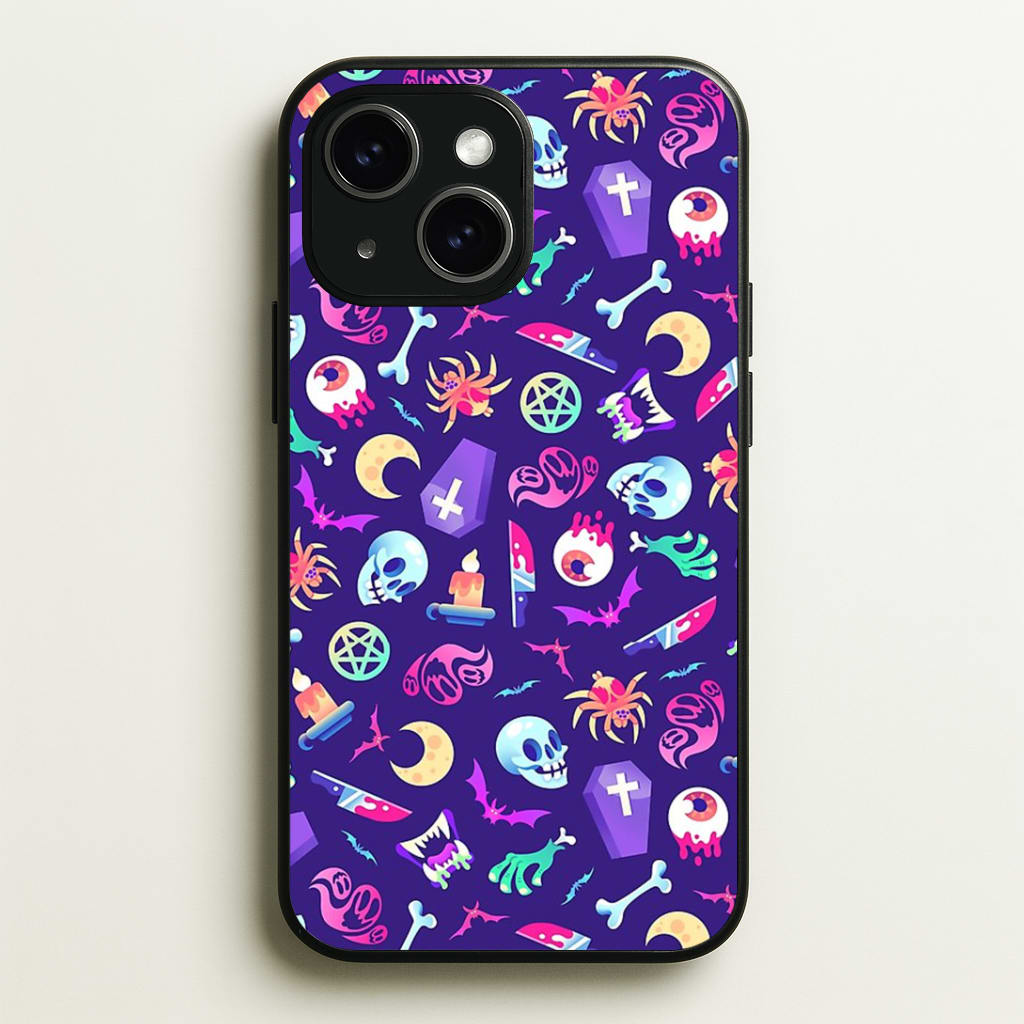 Horroriffic Halloween Pattern Phone Case - iPhone 15 / Standard