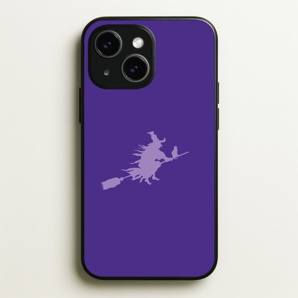 Witch And Cat - Halloween Phone Case - iPhone 15 / Standard