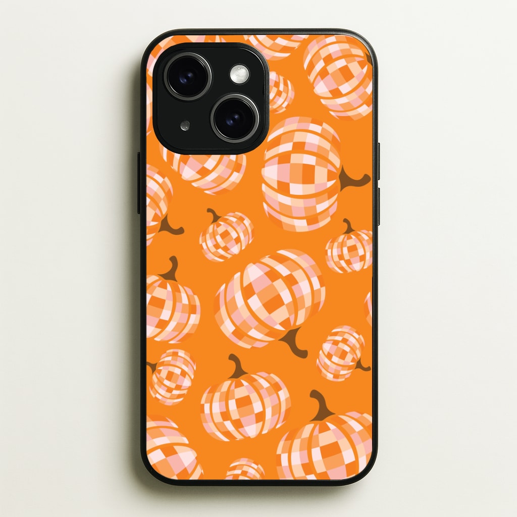 Disco Pumpkins Pattern Phone Case - iPhone 15 / Standard