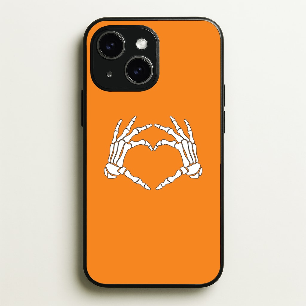 Skeleton Heart Phone Case - iPhone 15 / Standard