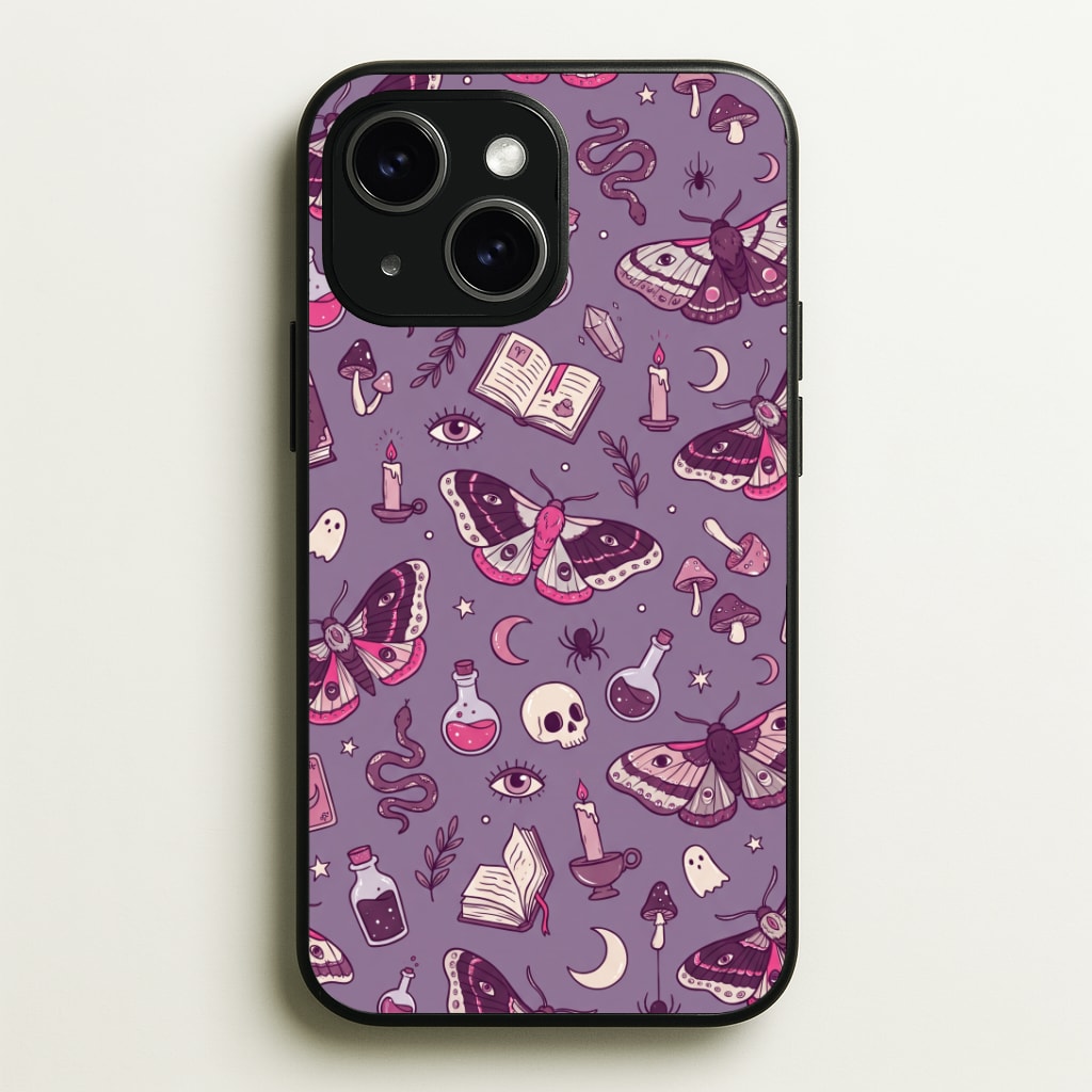 Purple Witchy Doodles Phone Case