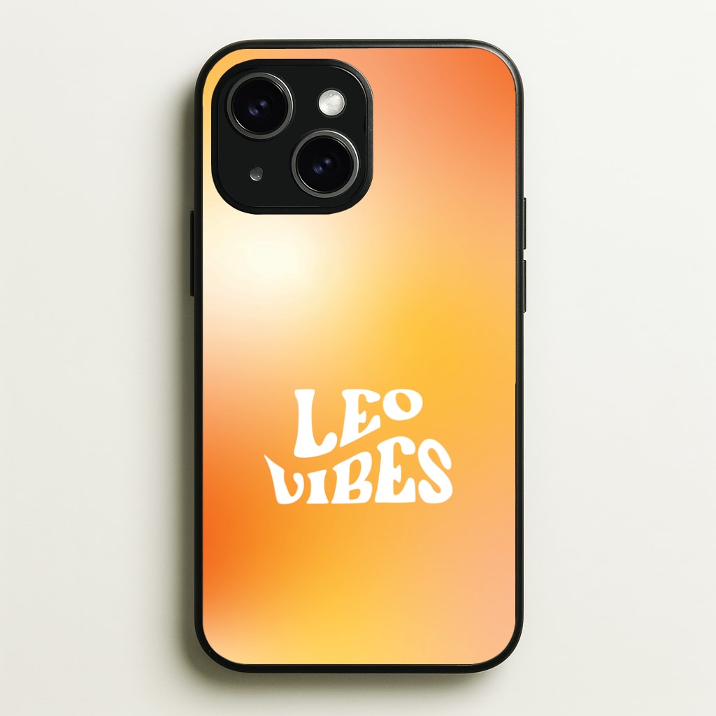 Leo Vibes Gradient Zodiac Phone Case - iPhone 15 / Standard