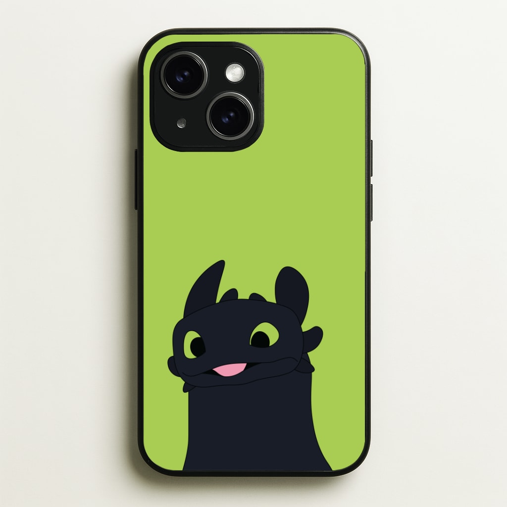 Black Fury Dragon Phone Case - iPhone 15 / Standard