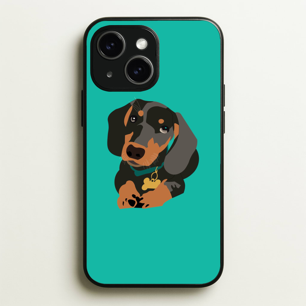 Black & brown - Dachshunds Phone Case - iPhone 15 / Standard