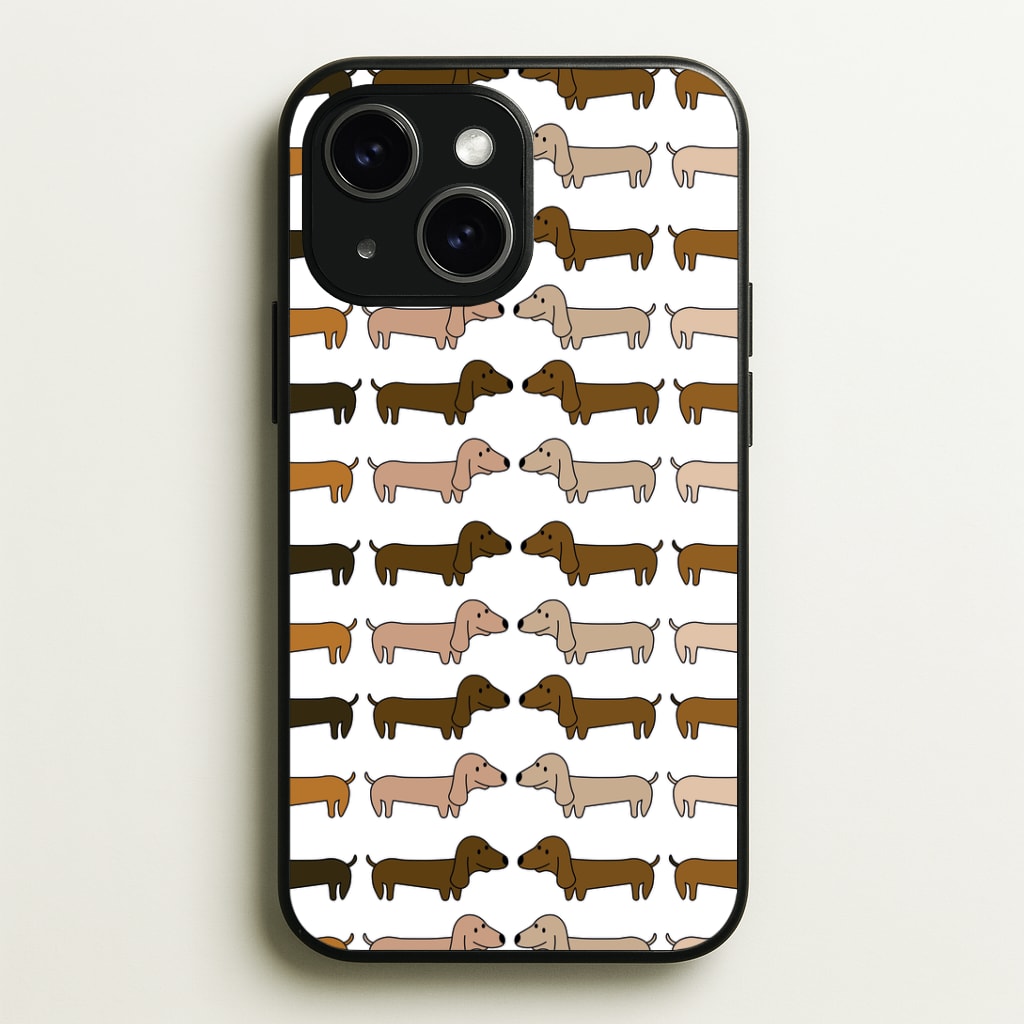 Collage - Dachshunds Phone Case - iPhone 15 / Standard