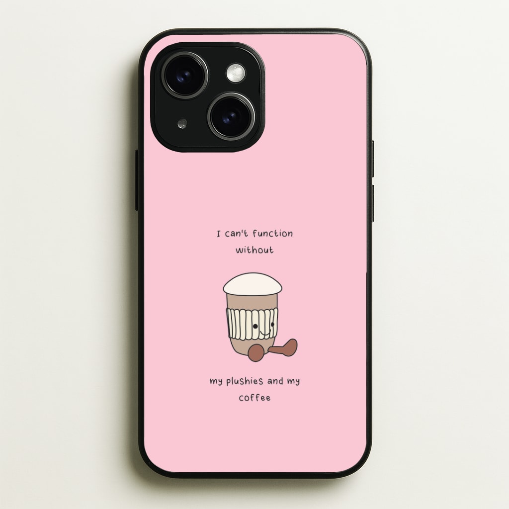 Coffee - Plushy Phone Case - iPhone 15 / Standard