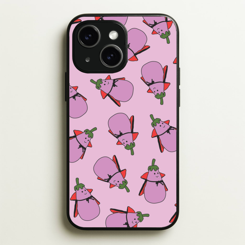 Vampire Vegetable Pattern - Halloween Phone Case - iPhone 15 / Standard