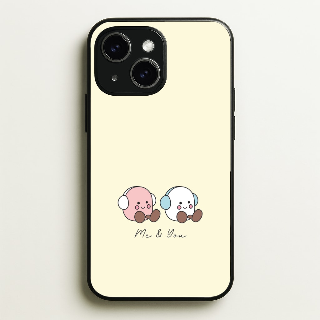 Cute Christmas Marshmellow Plushies Phone Case - iPhone 15 / Standard