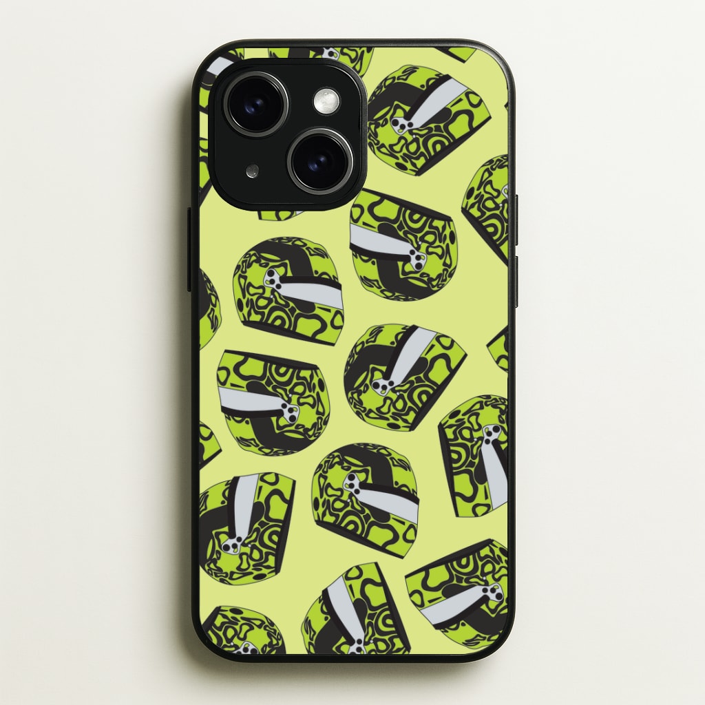 Lando Helmet Pattern Phone Case - iPhone 15 / Standard
