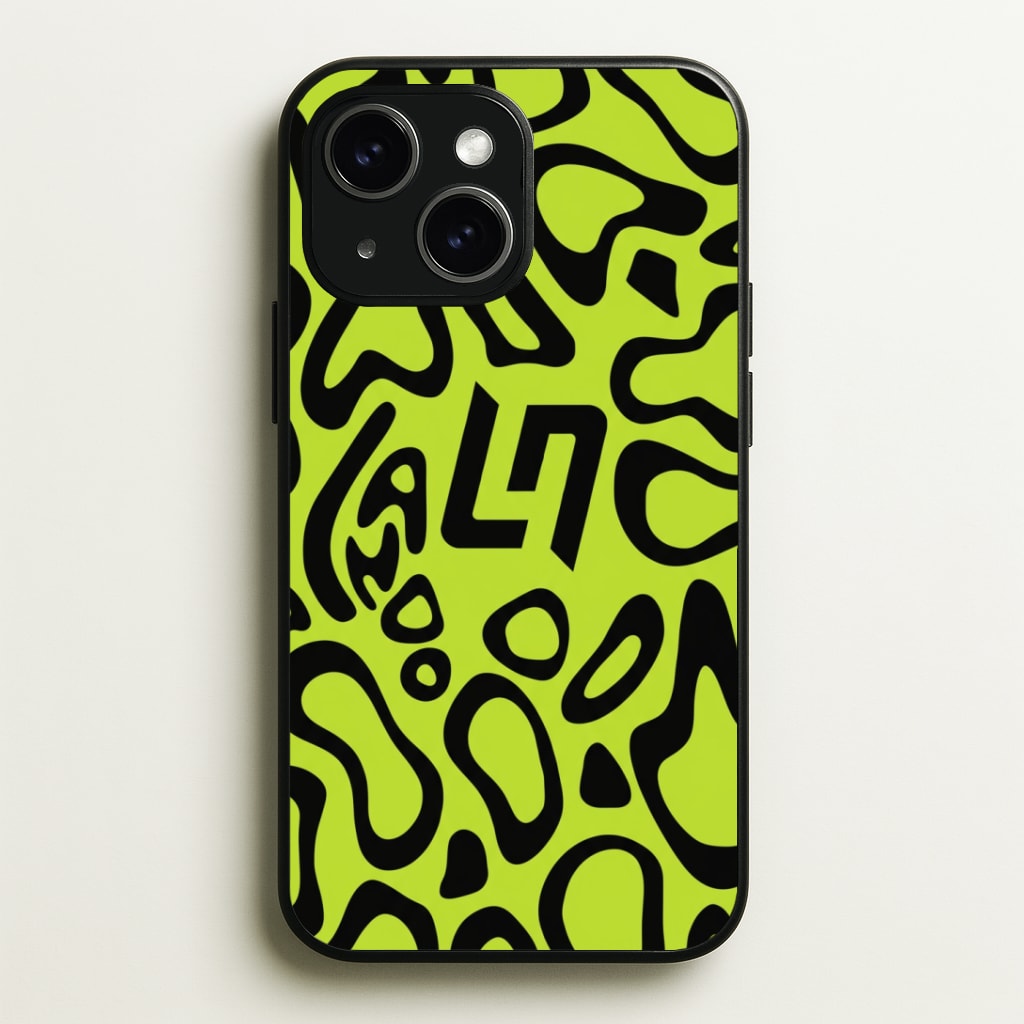 Norris Helmet Pattern Phone Case - iPhone 15 / Standard
