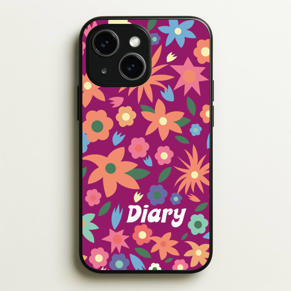 Diary Phone Case - iPhone 15 / Standard
