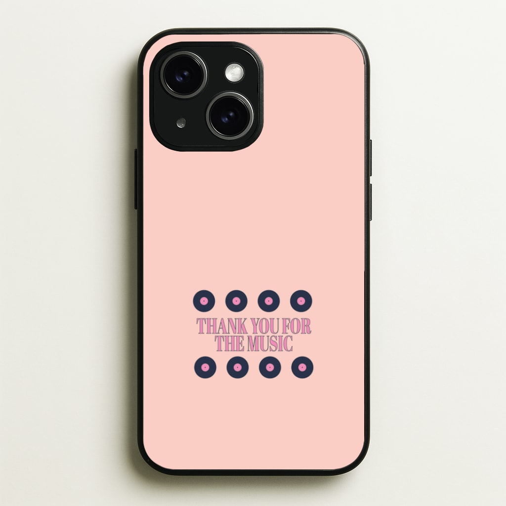 Thank You For The Music - Mamma Mia Phone Case - iPhone 15 / Standard