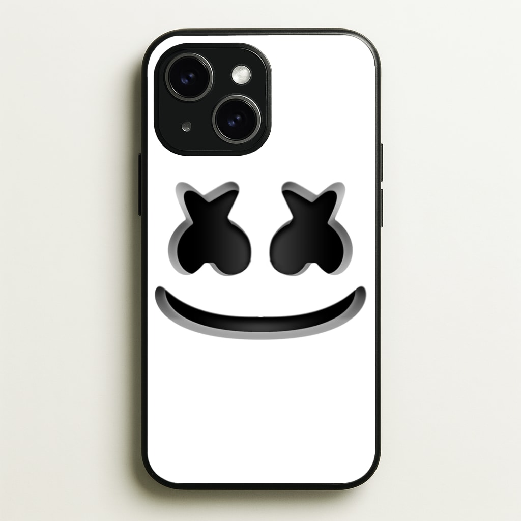 White Helmet DJ Helmet Phone Case - iPhone 15 / Standard