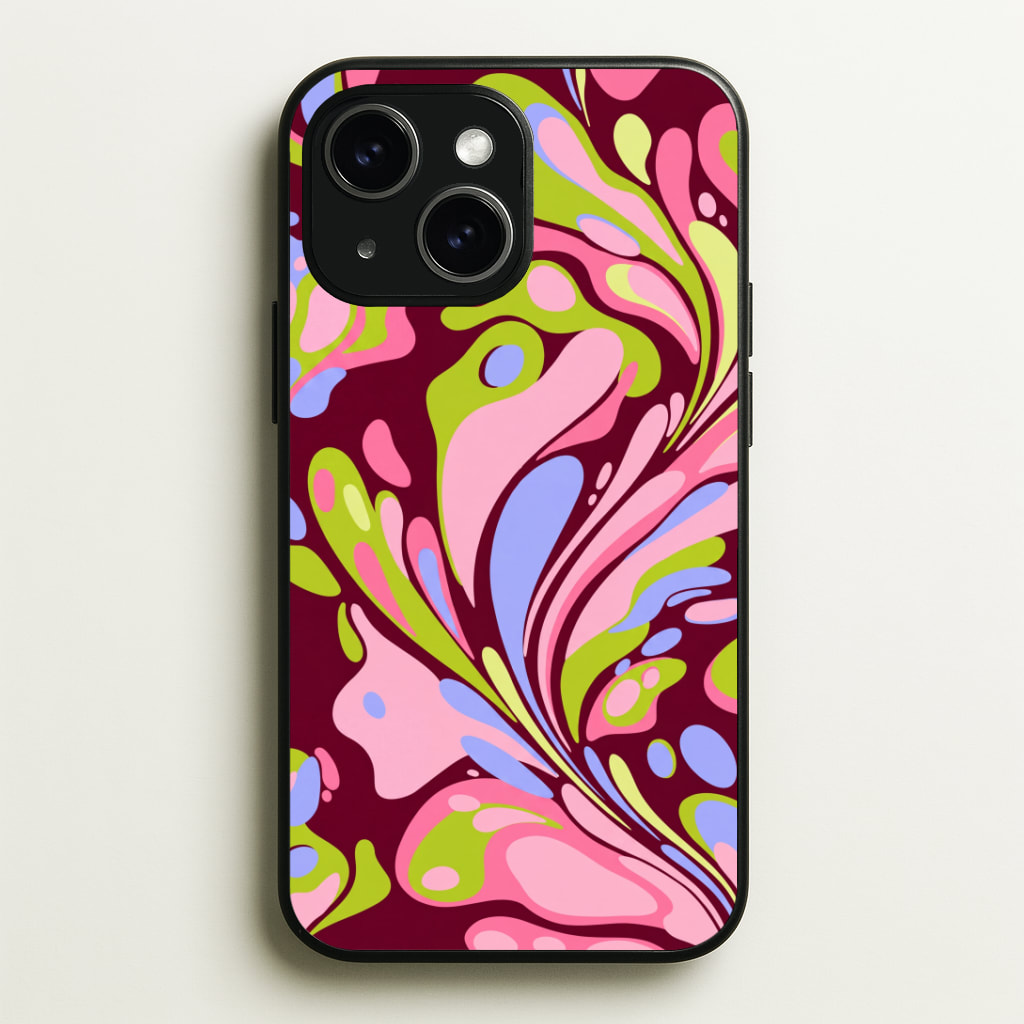 Multicolour Marble Swirl Phone Case