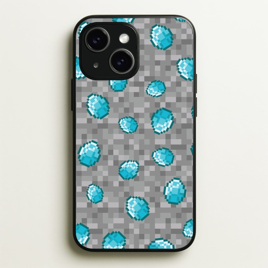 Diamond Pattern Phone Case - iPhone 15 / Standard