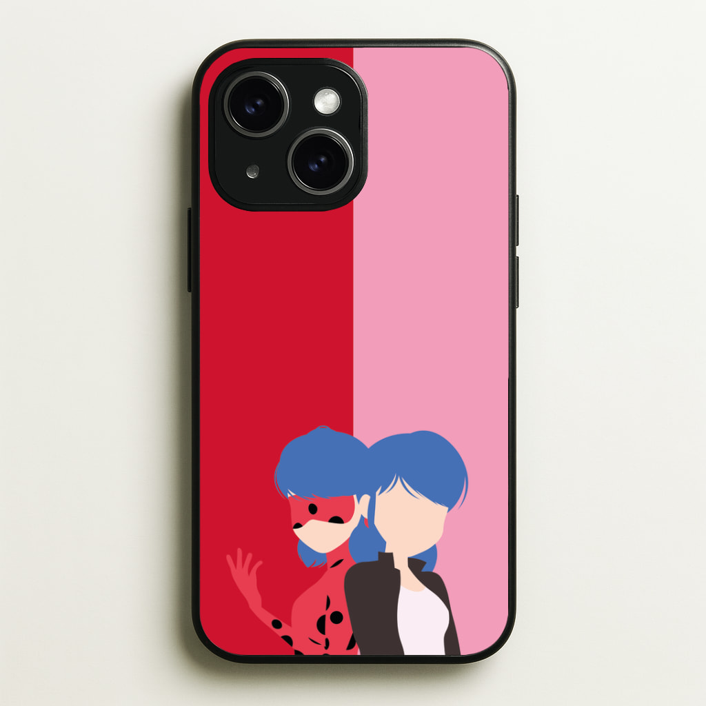 Marinette And Ladybug Phone Case - iPhone 15 / Standard