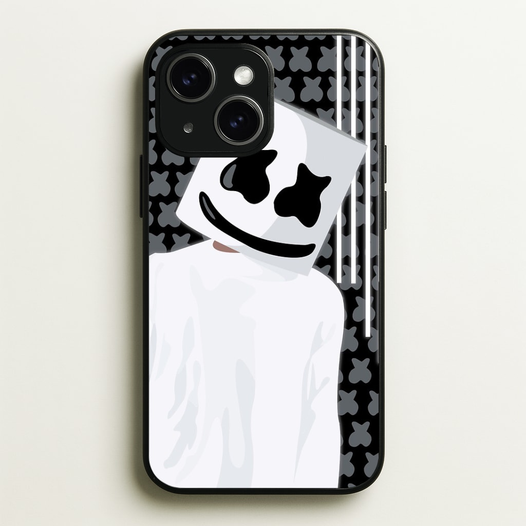 Stars And Stripes - White Helmet DJ Phone Case - iPhone 15 / Standard