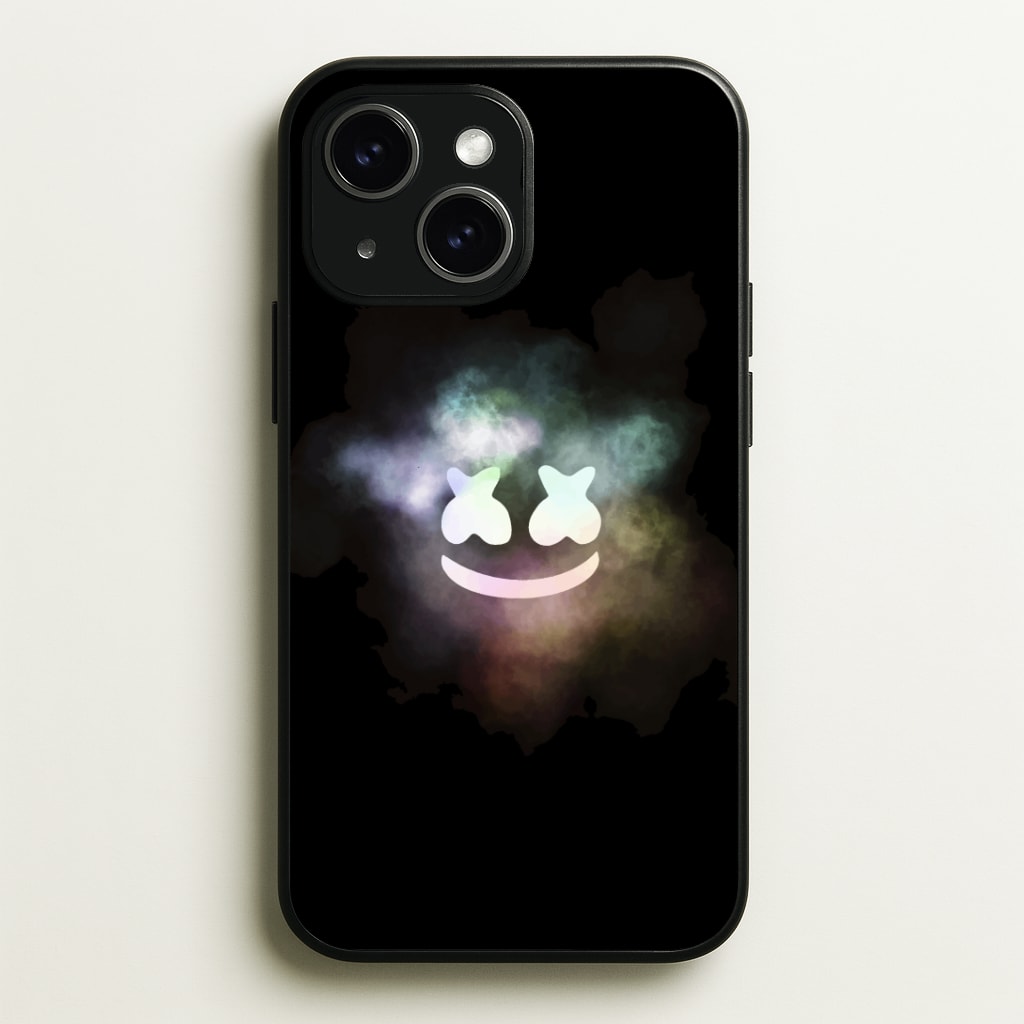 Black White Helmet DJ Smoke Phone Case - iPhone 15 / Standard
