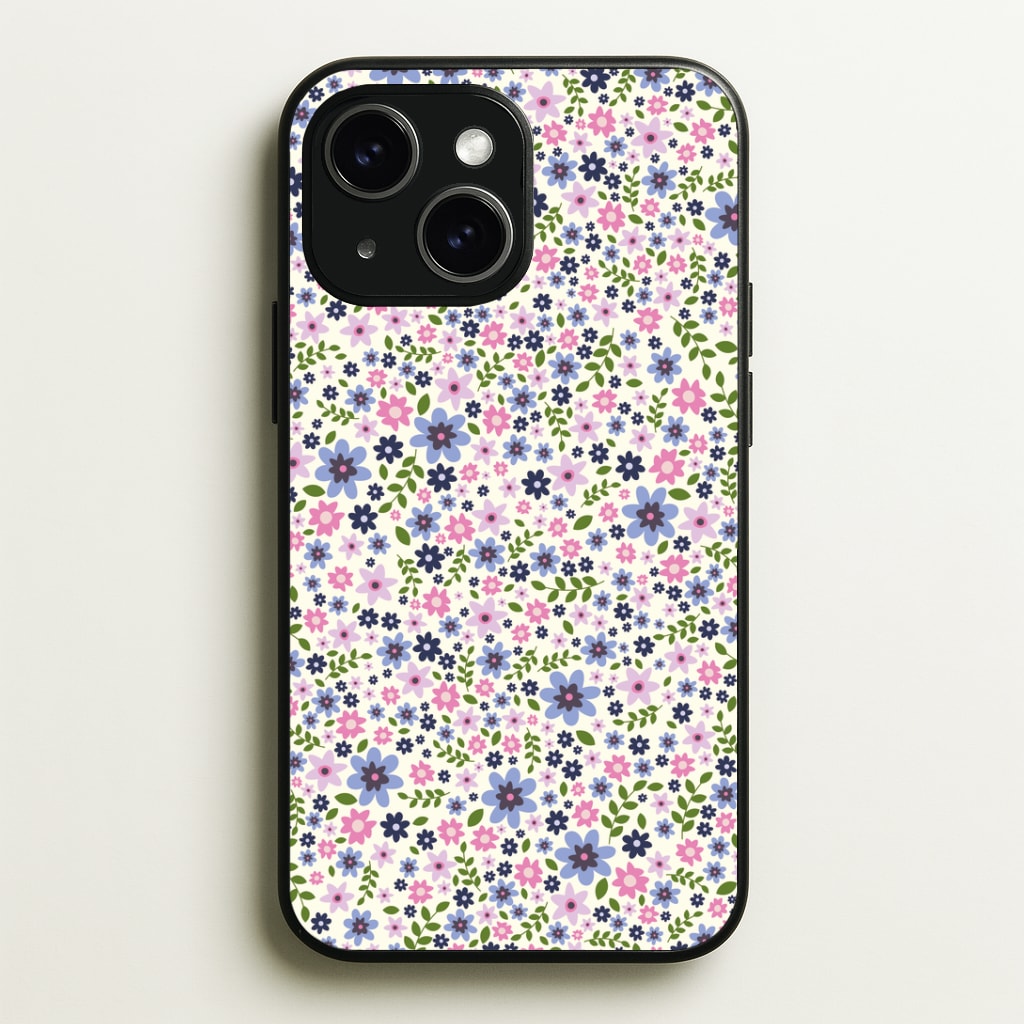 Floral Pattern - Floral Phone Case - iPhone 15 / Standard