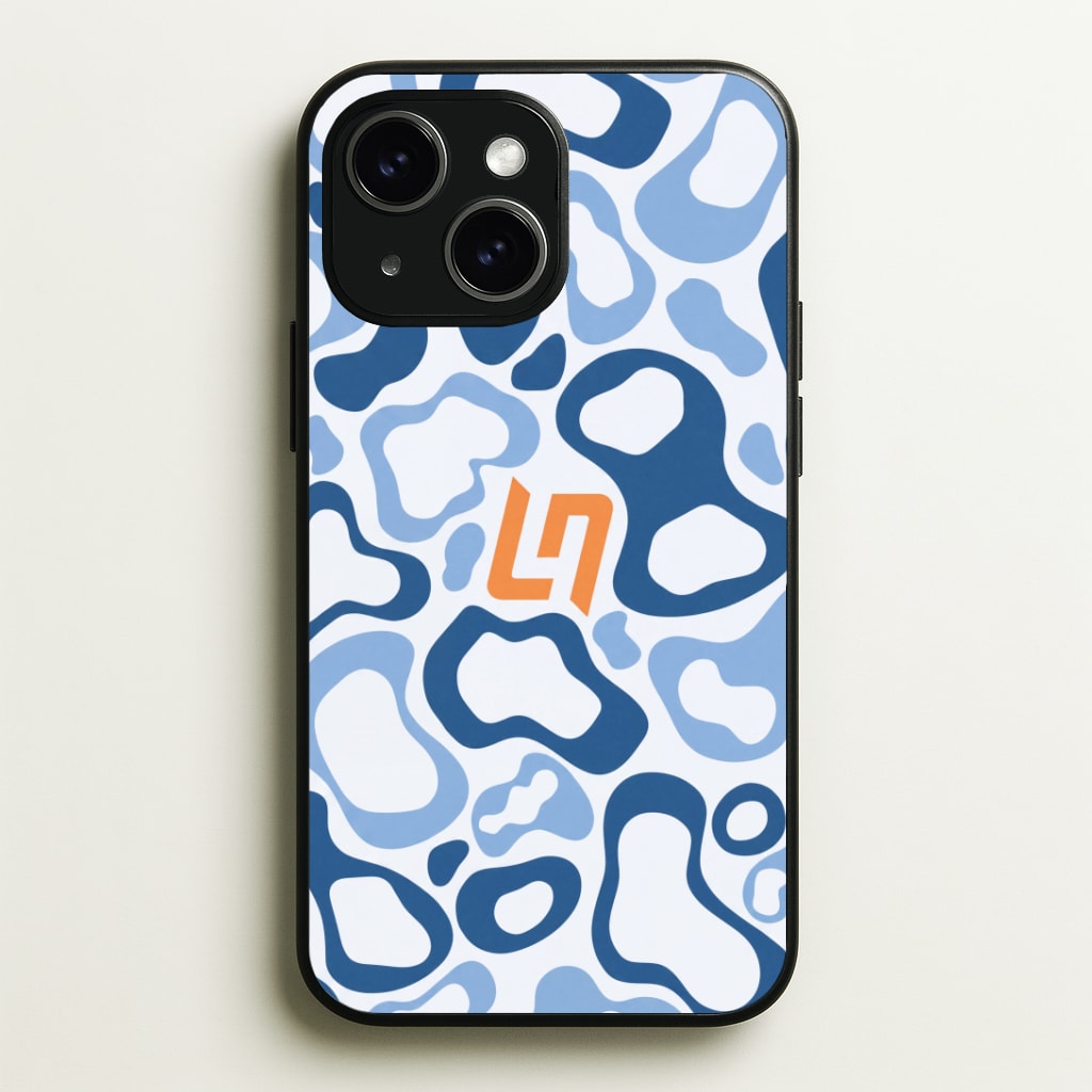 Norris Helmet Pattern - Blue Phone Case