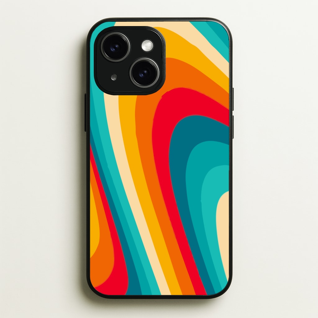 Rainbow Abstract Pattern Phone Case - iPhone 15 / Standard