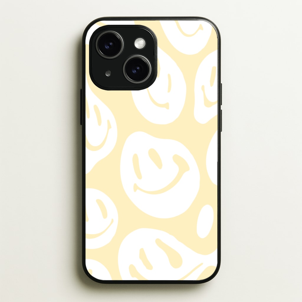 Trippn Smiley - Yellow Phone Case - iPhone 15 / Standard
