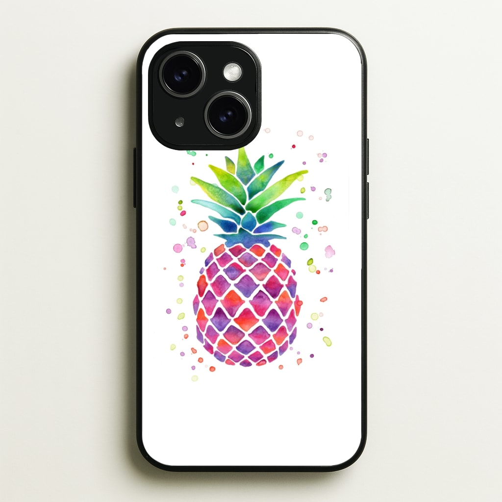 Watercolour Pineapple Phone Case - iPhone 15 / Standard