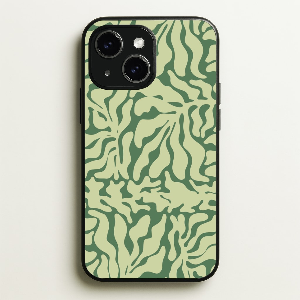 Light Green Leaf - Foliage Phone Case - iPhone 15 / Standard