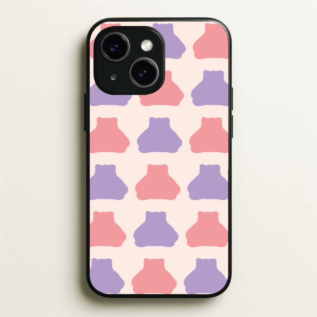 Snorlex pattern Phone Case - iPhone 15 / Standard