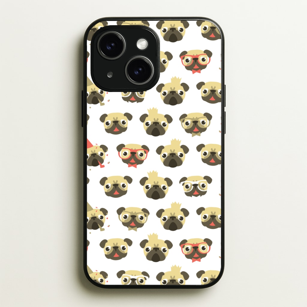 Pug Life - Pug Pattern Phone Case - iPhone 15 / Standard