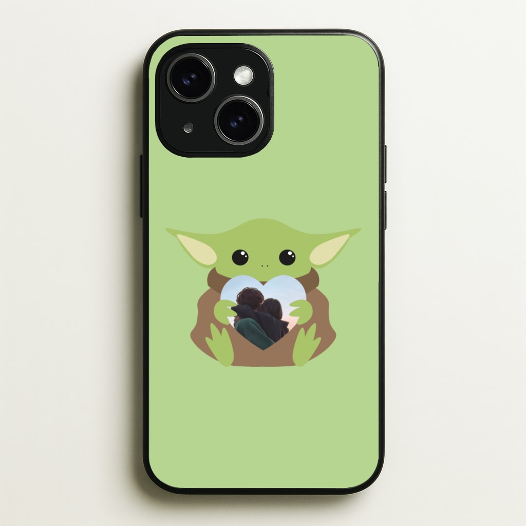 Baby Yoda - Personalised Couples Phone Case - iPhone 15 / Standard