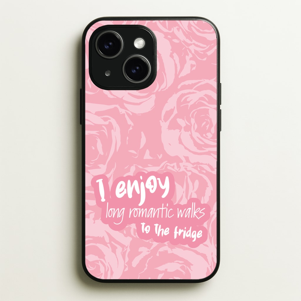 I Enjoy Long Romantic Walks - Funny Quotes Phone Case - iPhone 15 / Standard