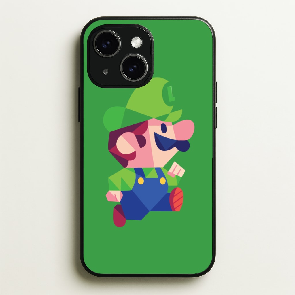 Running Luigi - Mario Phone Case - iPhone 15 / Standard