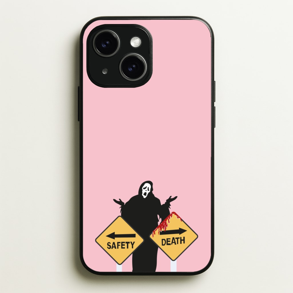 Safety Or Death - Scream Phone Case - iPhone 15 / Standard
