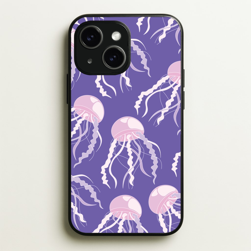 Jellyfish Pattern - Sealife Phone Case - iPhone 15 / Standard