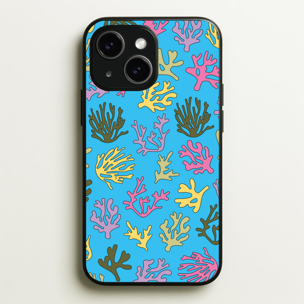 Coral Pattern - Sealife Phone Case - iPhone 15 / Standard