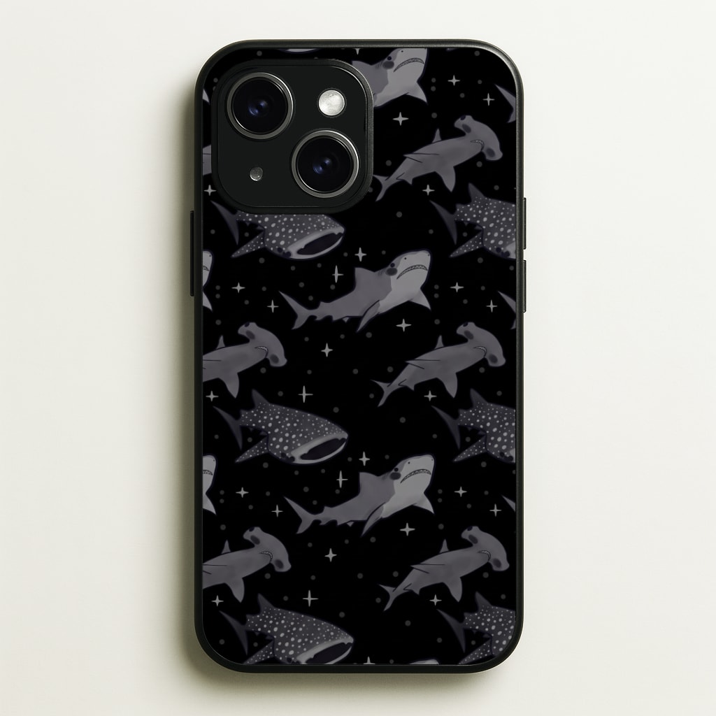 Black Shark Pattern Phone Case