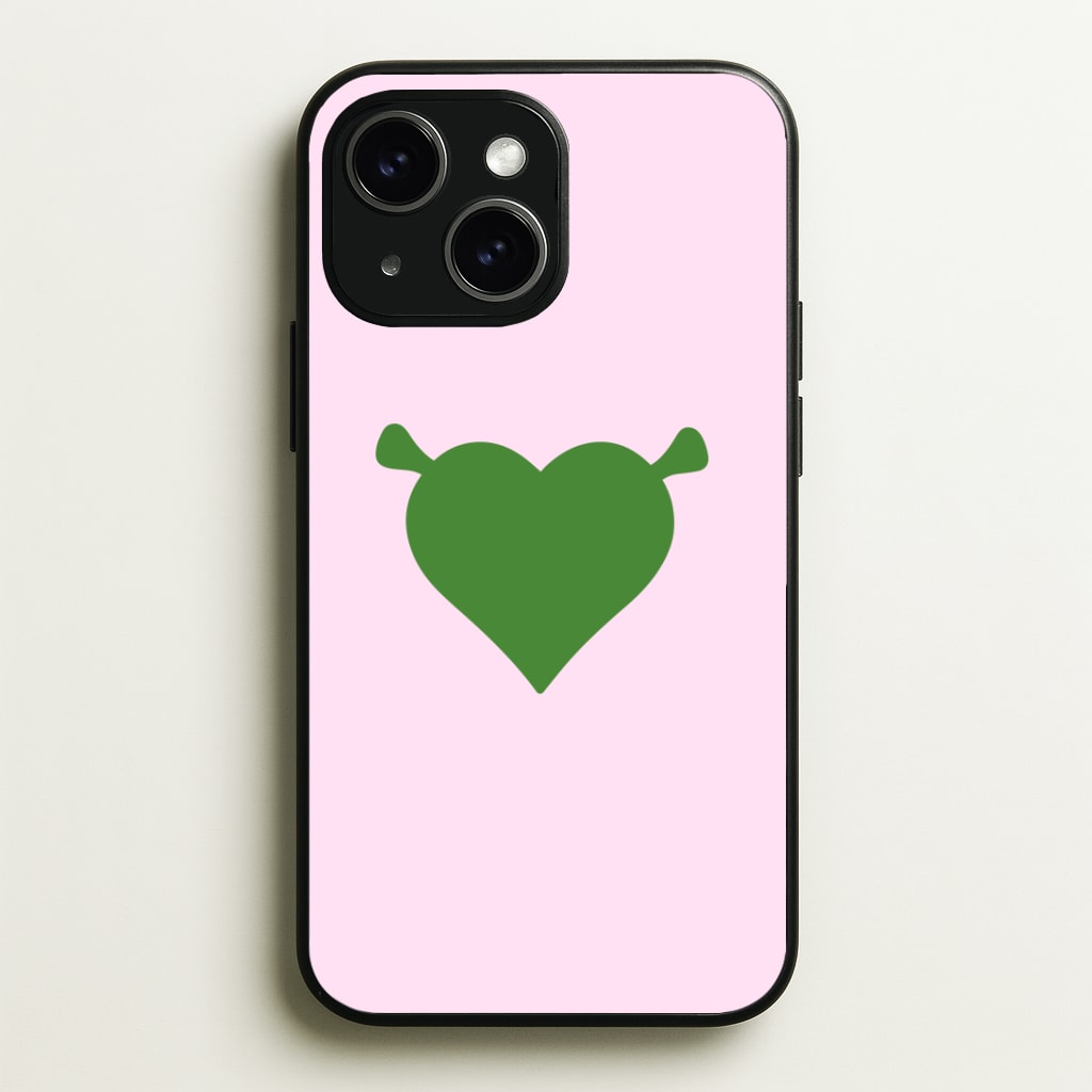 Green Ogre Heart Phone Case - iPhone 15 / Standard