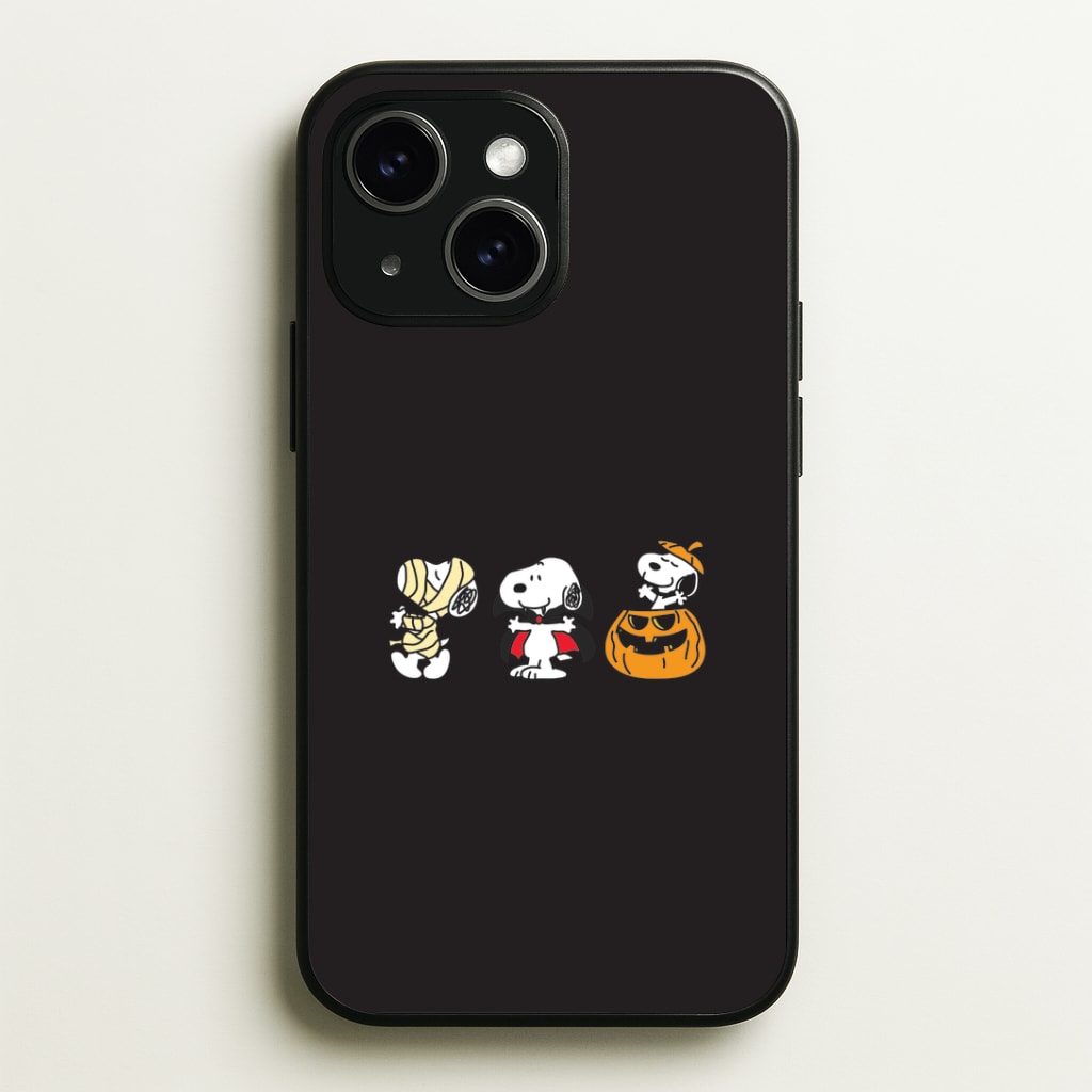Cartoon Beagle Halloween Costumes Phone Case - iPhone 15 / Standard