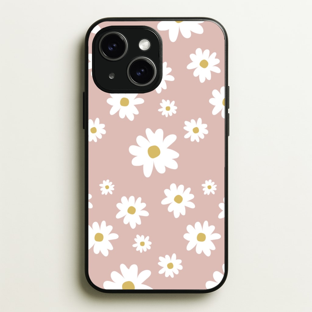 Spring Daisy Pattern Phone Case - iPhone 15 / Standard