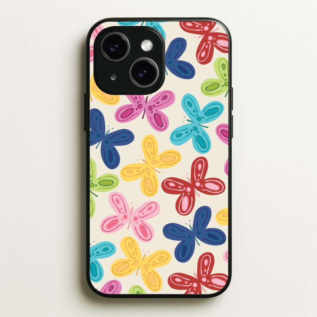 Butterflies - Spring Patterns Phone Case - iPhone 15 / Standard